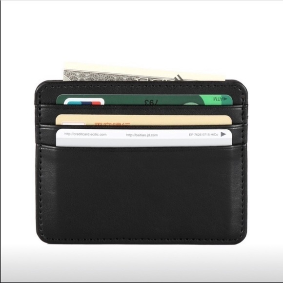 ❤️ Brown men’s vegan card holder/wallet - Picture 2 of 3